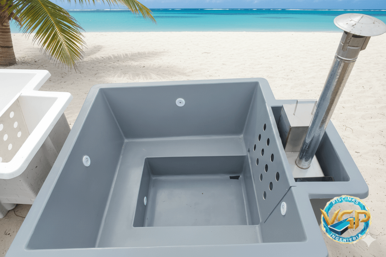 Jacuzzi de fibra de vidrio 2.2 mt Instala tú mismo - Imagen 3
