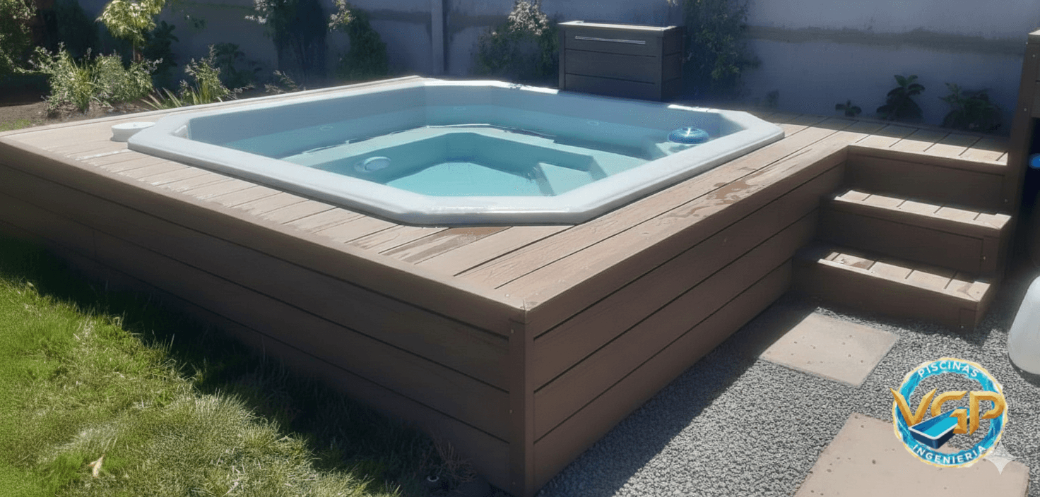 Jacuzzi de fibra de vidrio 2.5 mts Instala tú mismo. - Imagen 2