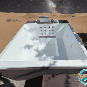 Jacuzzi 2.2 mts Cuadrado Con Extención modular caldera a leña