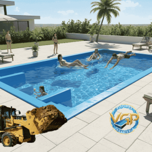Solo Excavación para Piscina 7.5 mts.