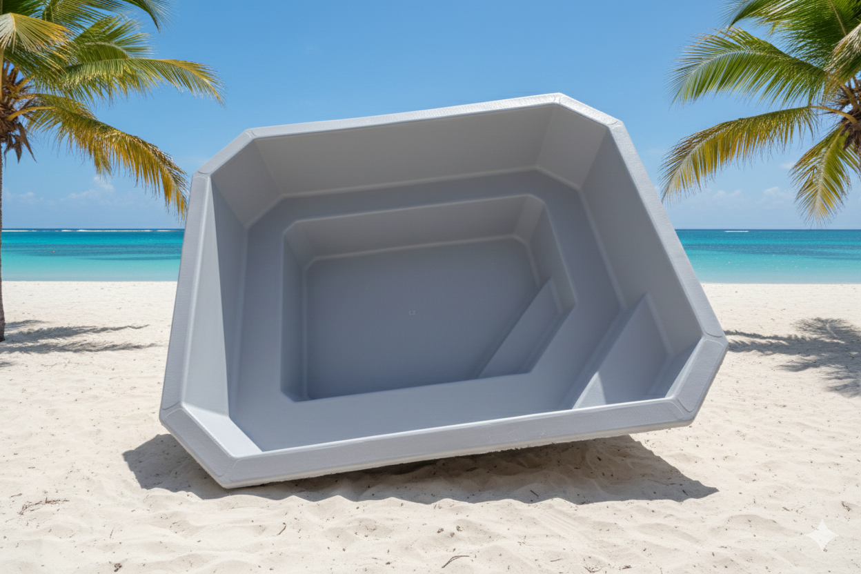 Jacuzzi de fibra de vidrio 2.5 mts Instala tú mismo. - Imagen 4