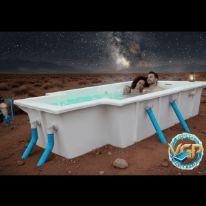Jacuzzi de 3.0 x 1.70 mts a media altura