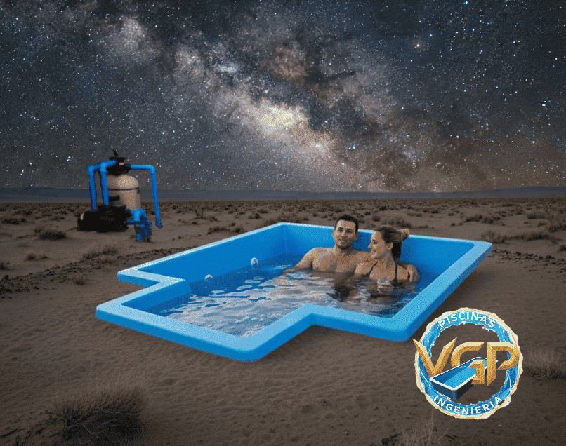 Jacuzzi de fibra de vidrio 2.2 mt Instala tú mismo